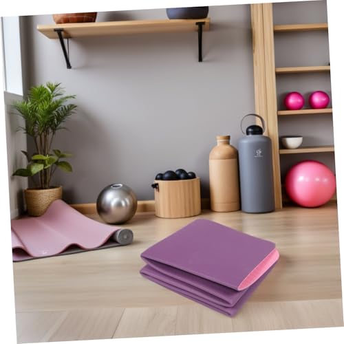 Tapis d'exercice de voyage UPKOCH pliable coussin de coude - 5