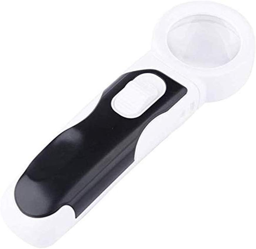 JSEIAJB Magnifying Glass LED Lights, Handheld Magnifier 40X Jewellery Loupe for Science, Readin