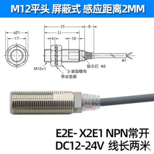 Evite fallos de maquinaria con interruptores de proximidad M12 E2E-X2E1 inductivos de 50r 3