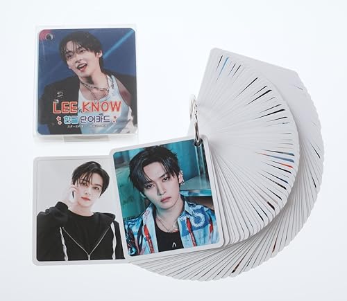 Lee Know リノ グッズ 韓国語 単語カード 単語帳 63枚入 + ケース付 stray kids グッズのサムネイル
