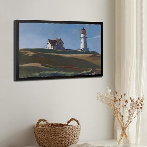 Impression toile Lighthouse Hill Edward Hopper - Cadre suspendu chic