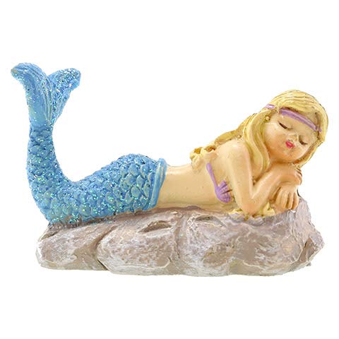 Figurine sirène dormie Darice 30050273 de 2,25 pouces pour décor miniature