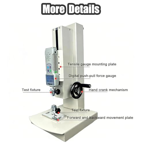 Máquina digital de prueba de medidor de fuerza, equipo de laboratorio de precisión para análisis de resistencia del material, duradero y fácil de usar