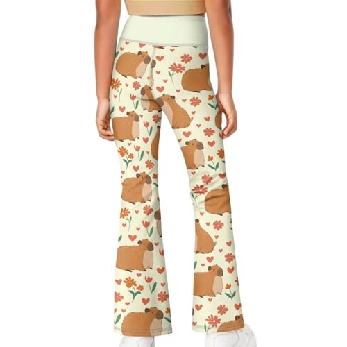 Cozeyat Girl's Flare Leggings High Waisted Bootcut Yoga Pants Kids Dance Bell Bottoms Leggings 5-14 Years4