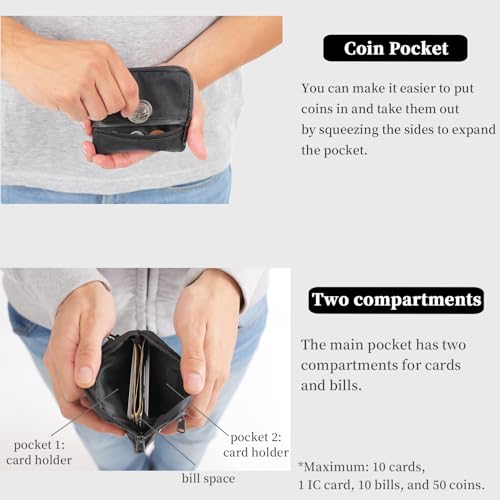 Shoebill Compact Outdoor Wallet with ID Window & Carabiner Lanyard – X-PAC, Water Repellent, Zippered, Lightweight(Yellow)4