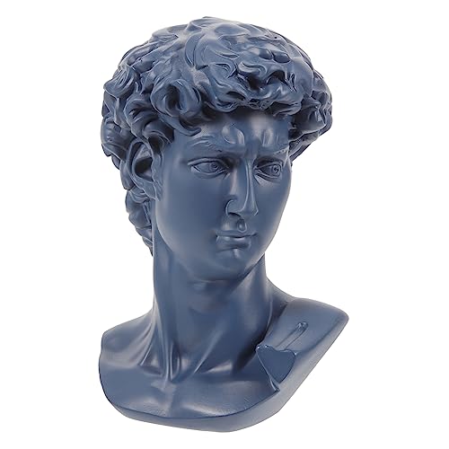 HOODANCOS 1Pc David Bust Resin Sculpture Decorative Art for Home Decor Elegant Desktop Ornament Aesthetic Living Accent Unique Present for Friends