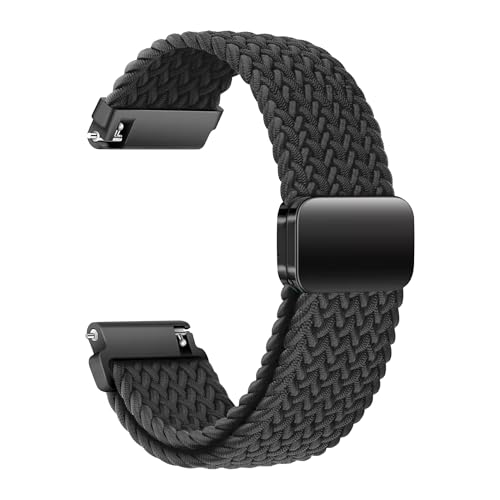 Image of ACM Watch Strap Woven Braided Magnetic 22mm compatible with Fastrack Xtreme Pro Smartwatch Adjustable Belt Band