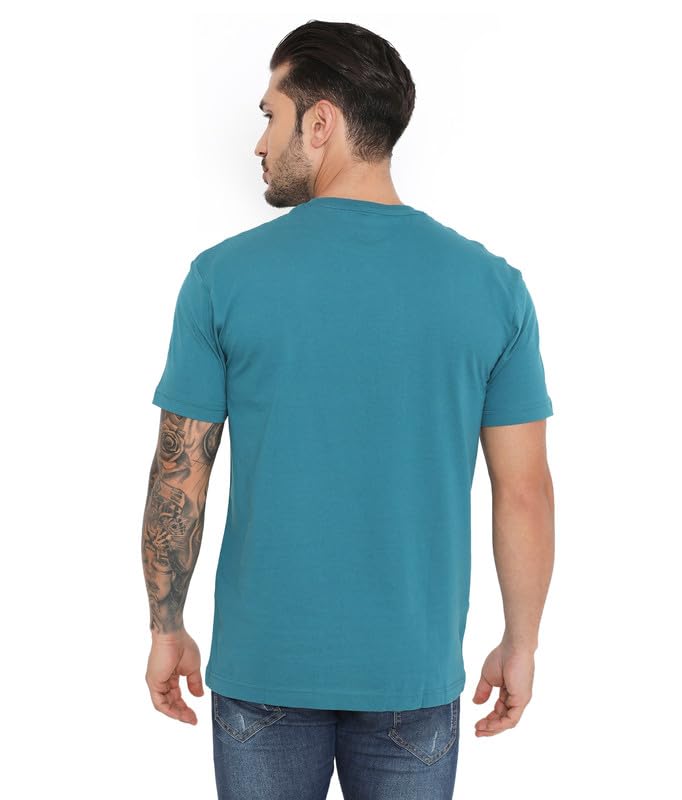 Image of Rivolta Men's Solid Regular Fit T-Shirt