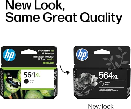 Image of HP 564 Ink Cartridge Bundle - 564XL Black High‑Yield (CN684WN) + 564 Cyan Magenta Yellow 3‑Pack (CB323WN) | Works PhotoSmart B8550, C6300, D7560, 5510, 5520, 6510, 6520, 7510, 7520 Series