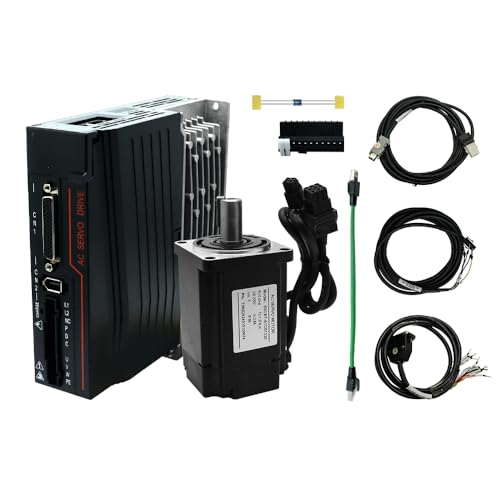 Servomotor 60CST-A1C01330 400W 1.27N.m 2.8A AC Servo Drive HTNC-C30S-L15A-RABN-B Driver resistance 220V RS485 controlador de alta precisión servo magnético (400W)