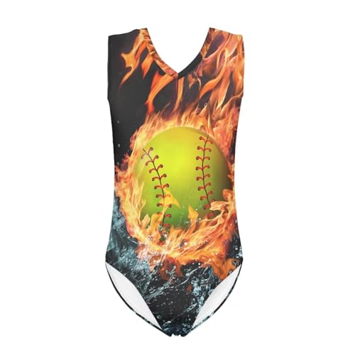 HUGS IDEA Little Girls' One-piece Gymnastics Dancing Tumbling Tank Leotard 3-14Years