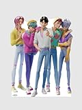 KPop Demon Hunters Saja Boys Cardboard Cutout Standee – Life Size Character Display for Fans, Parties, or Room Décor – Jinu, Abby, Mystery, Romance, and Baby Saja Boys - Officially Licensed