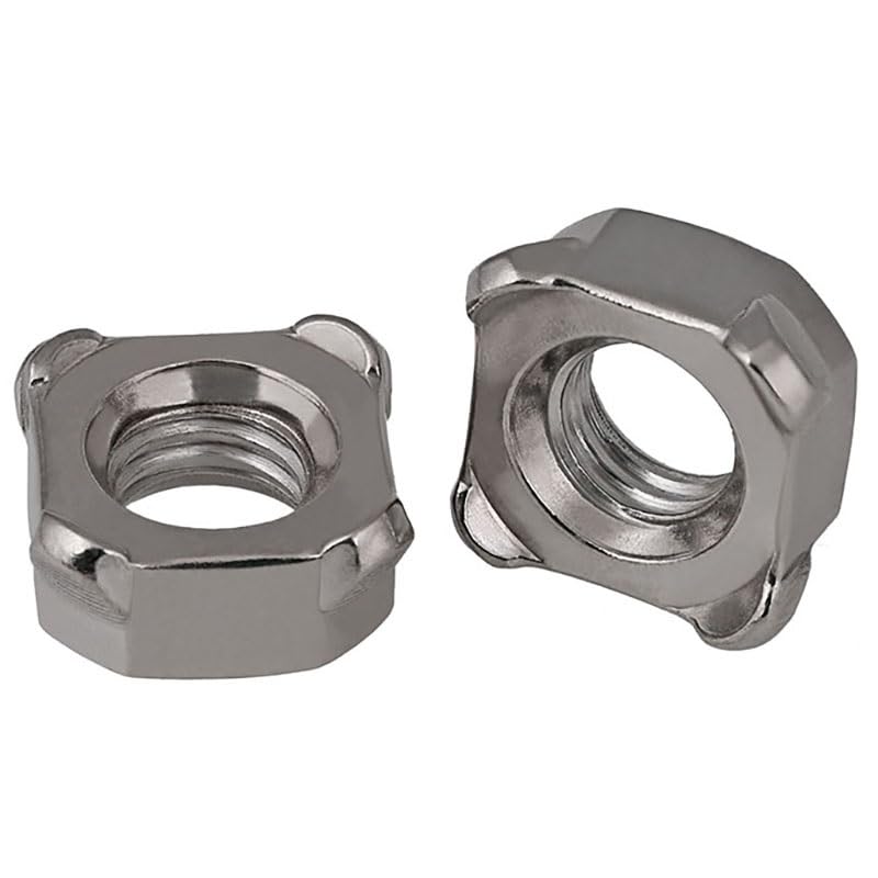 Square Welding Weld Nuts 304 A2 Stainless Steel Weldnuts M4 M5 M6 M8 M10(10pcs,M10)