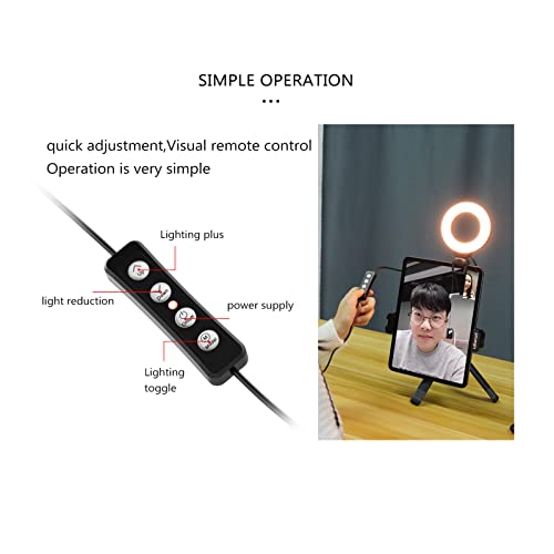 FOWEJK Ringlicht, Videokonferenzbeleuchtung, LED-Clip-Live-Licht, geeignet für Live-Broadcast, Remote-Arbeit, Notebook… – Bild 4