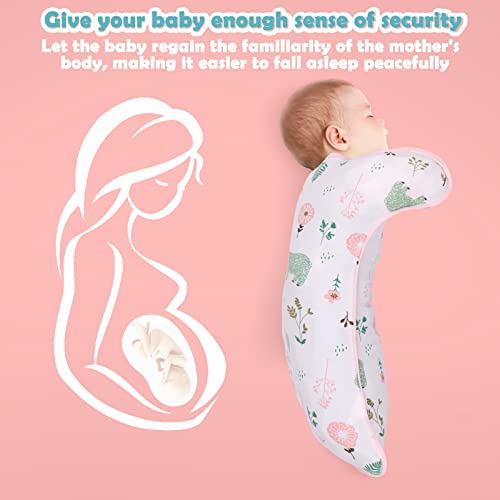 Image of 2 Pack Swaddles 3-6 Months, 2 Way Zipper Swaddles, Arms in /Out Convertible Baby Swaddle, 100% Cotton Arms Up Newborn Sleep Sacks, Flamingo & Bear