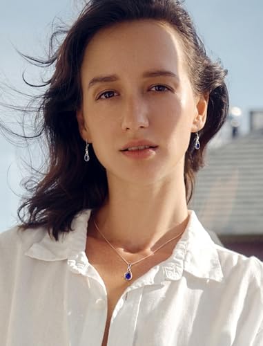 STARCHENIE Infinity Teardrop Pendant Necklace for Women 925 Sterling Silver Birthstone Jewelry3