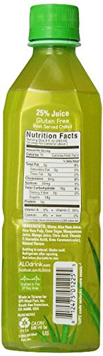 ALO Allure Aloe Vera Beverage, Mangosteen & Mango, 16.9 Ounce (Pack of 24) ALO-02