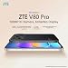 ZTE V80 Pro Smartphone ohne Vertrag, 6,75 Zoll, 8+256 GB, Federschwarz