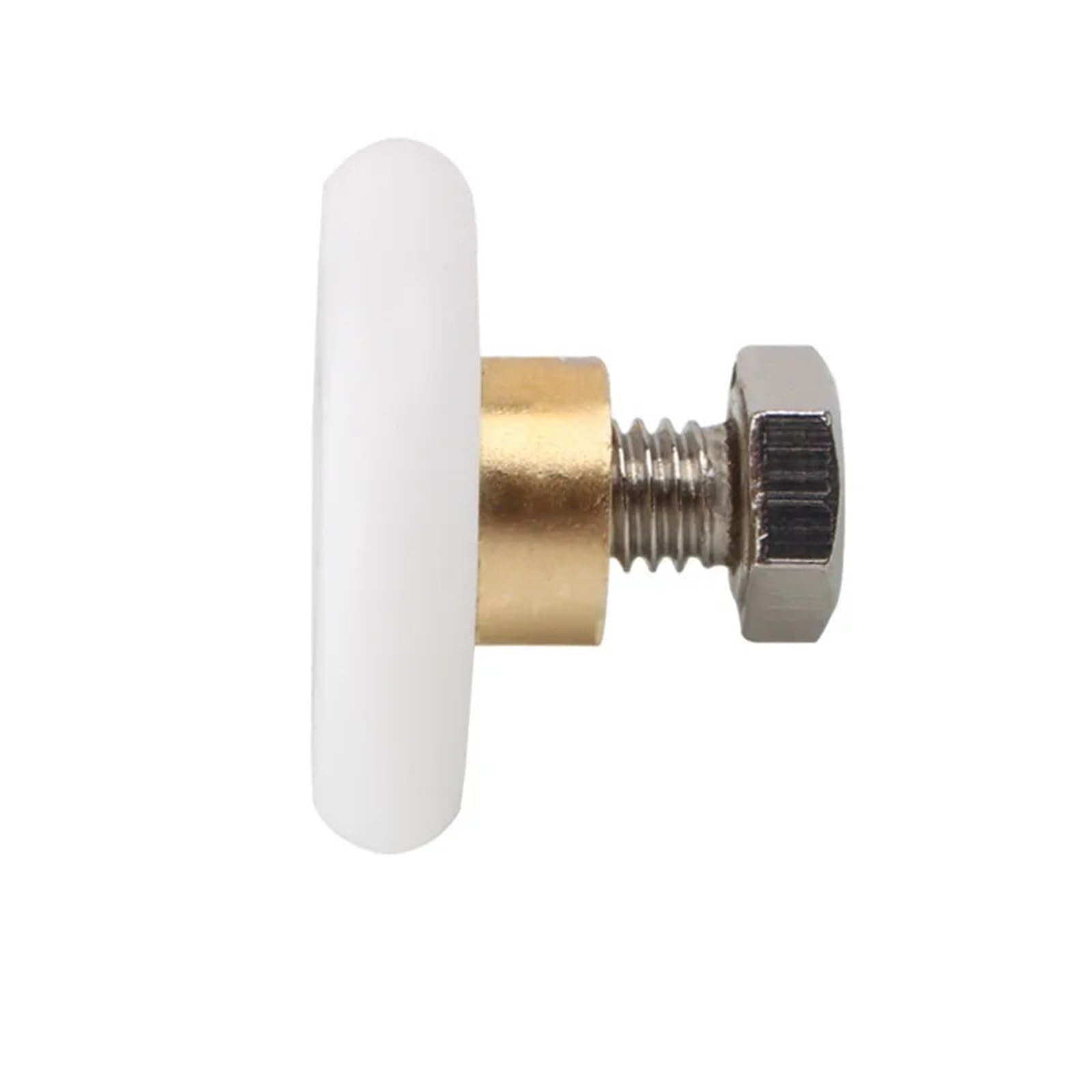Ruedas para puertas correderas de cristal plateadas de 27mm