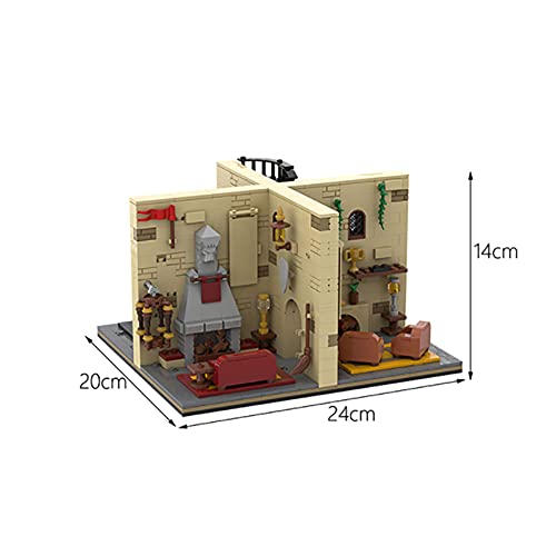 YHYL 1260 STÜCKE Technic Puzzle Spielzeug Harry Potter Gemeinsame Raum Modell Bausteine Kompatibel Mit Lego, MOC RC… – Bild 4