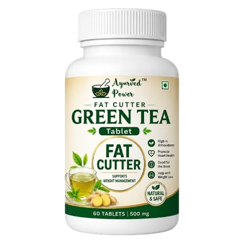 Fat Cutter Green Tea Wellness 60 Tablet | Herbal Supplement with Green Tea Extract for Daily Wellness, Supports Weight Management & Metabolism | 500mg | Easy to Consume Tablets-image-22