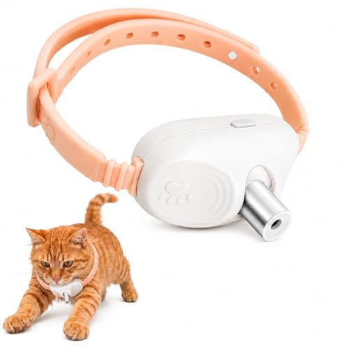 Walfront Cat Toys for Indoor Cats Interactive Adjustable Collar Toy for Kittens & Adult Cats 9.113.4 in Fit 2 Play Modes & 41 Adjustable Angle Automatic Chasing Toy for Active Play