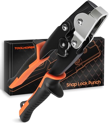 Snap Lock Punch Gutter Crimping Tool for Sheet Metal Heavy Duty Gutter Tool for Vinyl and Aluminum Siding End Cap Crimper for Gutters