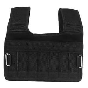 TOYANDONA Weighted Vest for Exercise Adjustable Sleeveless Weight-bearing Vest Lightweight Breathable Mesh Fitness Running Training Gear for Men and Women