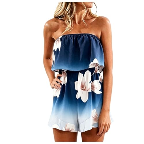 Mono corto de mujer para verano enterizo sin mangas informal de pierna ancha