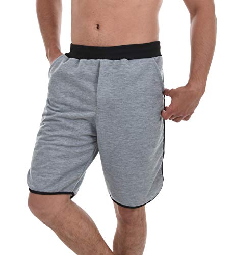 Kit Com 3 Bermudas Ayron Ribana Masculina Curta - Preto, Cinza Claro e Cinza Escuro (G)
