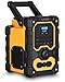 UEME 16W DAB/DAB+ FM Cordless Site Radio, Bluetooth, Rechargeable Battery, AUX, USB Phone Charging, 3 Pin Plug, Yellow/Black
