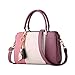 NICOLE & DORIS femmes sacs à main glands sac à bandoulière à glissière sacs à bandoulière fourre-tout sac à main pour dames sac en cuir PU avec pendentif Violet