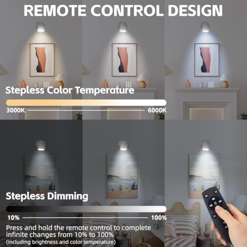 Image of Stepless Adjustable Color Temperature and Dimmable Uplights Indoor