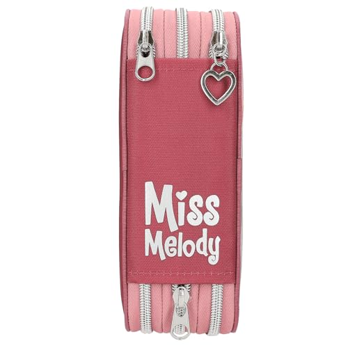 Trousse à crayons Depesche Miss Melody rouille avec 3 compartiments