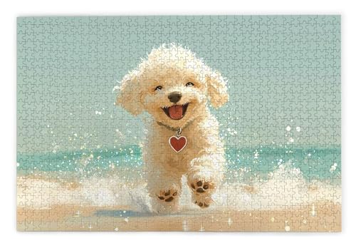 Puzzle 1000 Piezas, Puzzle Perro con Caja Regalo para Adultos, DIY 1000 Piezas Rompecabezas de Madera para Adultos, Rompecabezas Desafiante para Decoración del Hogar y Paredes, Regalo Mujer, R-21