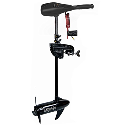 Miganeo Elektromotor TRS 55 lbs -624 Watt mit Batterie LED -12 Volt 25kp salzwassertauglich