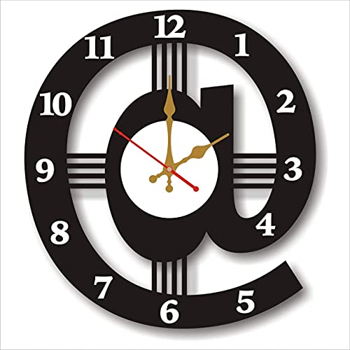 Dharti Corporation | 3D Digital @ Shape Designer Wall Clock Large Decorative Modern Design Big Silent Acrylic for Living Room, Bedroom Wall, Home and Office