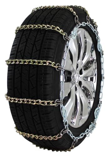 Quality Chain Light Truck Twisted Square Link Alloy Cam-Style Tire Chains - Single Mount (2121SLCTWIST)