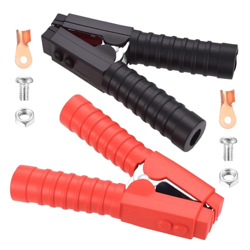 1 Paar Krokodilklemmen Autobatterie, 600A Isolierte Batterieklemmen, Batterie Zange Klemmen Kupfer Groß, Krokodil Klemmen Batterieladezange für Auto Fahrzeug Ladekabel Starthilfekabel(Rot Schwarz) 1 Paar Krokodilklemmen Autobatterie, 600A Isolierte Batterieklemmen, Batterie Zange Klemmen Kupfer Groß, Krokodil Klemmen Batterieladezange für Auto Fahrzeug Ladekabel Starthilfekabel(Rot Schwarz)