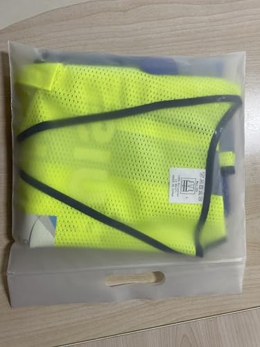 BeautyWill Personalisierte Sicherheitsweste Warnweste mit Text oder Logo und 5 Mehreren Taschen, Warnschutz Arbeitsweste Sicherheitsweste mit 360°Reflektorstreifen (GelbSchwarz-S)