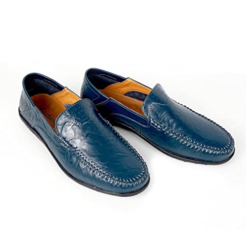 Mens Premium Casual Leather Shoes Fashion Slip On Driving Shoes Penny Loafers