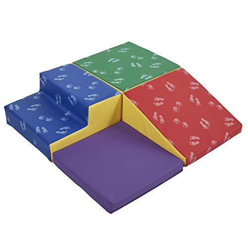 ECR4Kids SoftZone Junior Little Me Corner Climber, Beginner Playset, Hands and Feet, 4-Piece