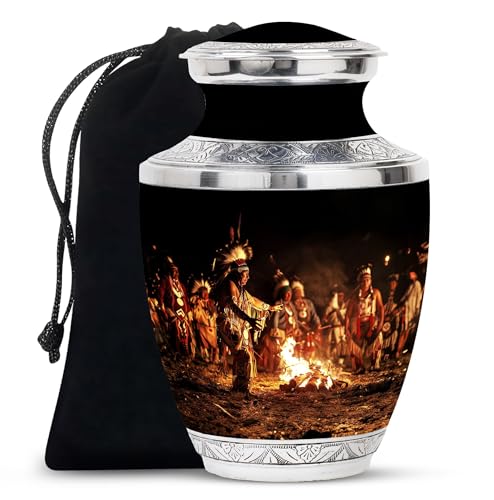 Image of Native American Urns for Ashes - Cremation Urns for Women - Companion Urn - Urns for Ashes Adult Female Mother - Urns for Human Ashes Adult Female (10 inch Pack of 1)