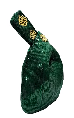 Image of Signature Potli Bag for Women - Sequin Knot Detail | Wedding & Cocktail Festive Statement Ethnic Handbag