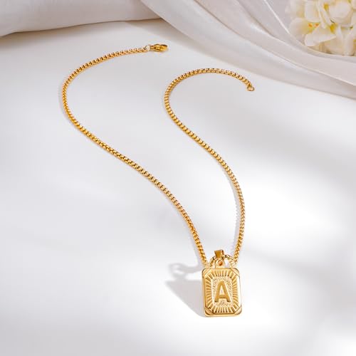 Image of Rubans Demi Fine Stainless Steel Alphabet Pendant CZ Gift for Women & Girls