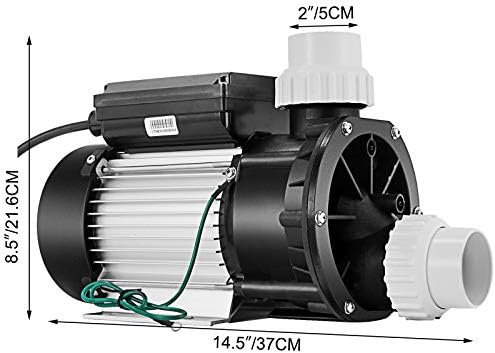 Happybuy Swimming Pool Pump 1 HP 110V Hot Tub Pump 0.75 Kw Water Circulation Pool Pump Spa Pump Above Ground Pool and Whirlpool Bath