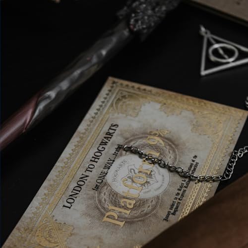 Image of FUSKED Magical Wizard Wand with Authentic Details for Kids Unisex Party Costume Christmas Cosplay Accessory, Magical Costume Theme Party (Dumbledore Wand)