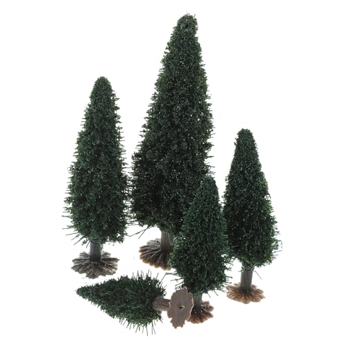 Holibanna 15個 ミニチュア風景植物 景観模型樹 軽量手作り用 ミニ砂テーブルモデル 多リアル形状 繊細工芸 微縮景観装飾
