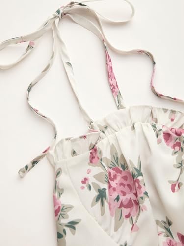 Image of CIDER Floral Dress for Women Summer Mini Sundresses Spaghetti Strap Cute Vacation Dresses Boho Casual Outfits