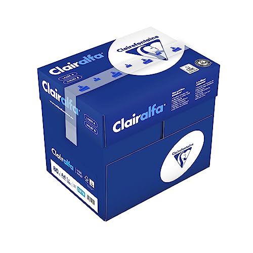 Papier blanc A4 Clairefontaine Clairalfa 80g ramette feuilles imprimante laser jet d'encre